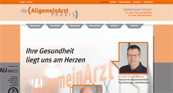 Desktop Screenshot of die-allgemeinarztpraxis.de